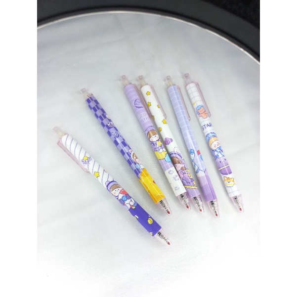 

Pulpen Gel Mekanik Isi 6 Pcs Motif Lucu