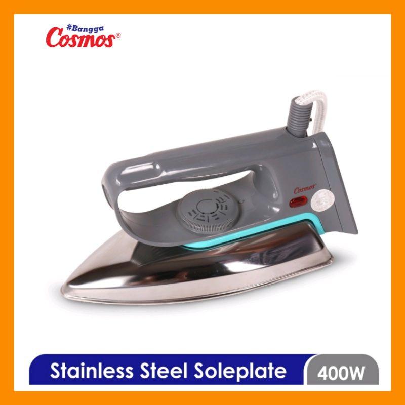 COSMOS Setrika Listrik CIS-318 F1 Stainless Soleplate Lebih Licin Lebih Awet