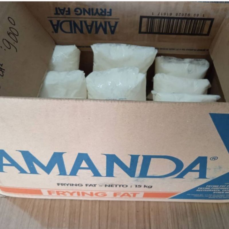 

READY AMANDA FRYING FAT/BAKER'S FAT/SHORTENING/MENTEGA PUTIH/AMANDA PUTIH repact ukuran 250 gr
