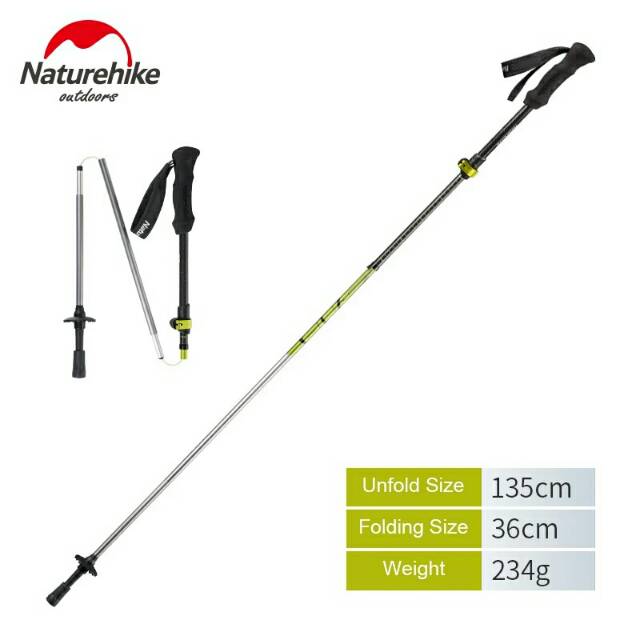 TREKKING POLE LIPAT CARBON FIBER NATUREHIKE NH17D005-D