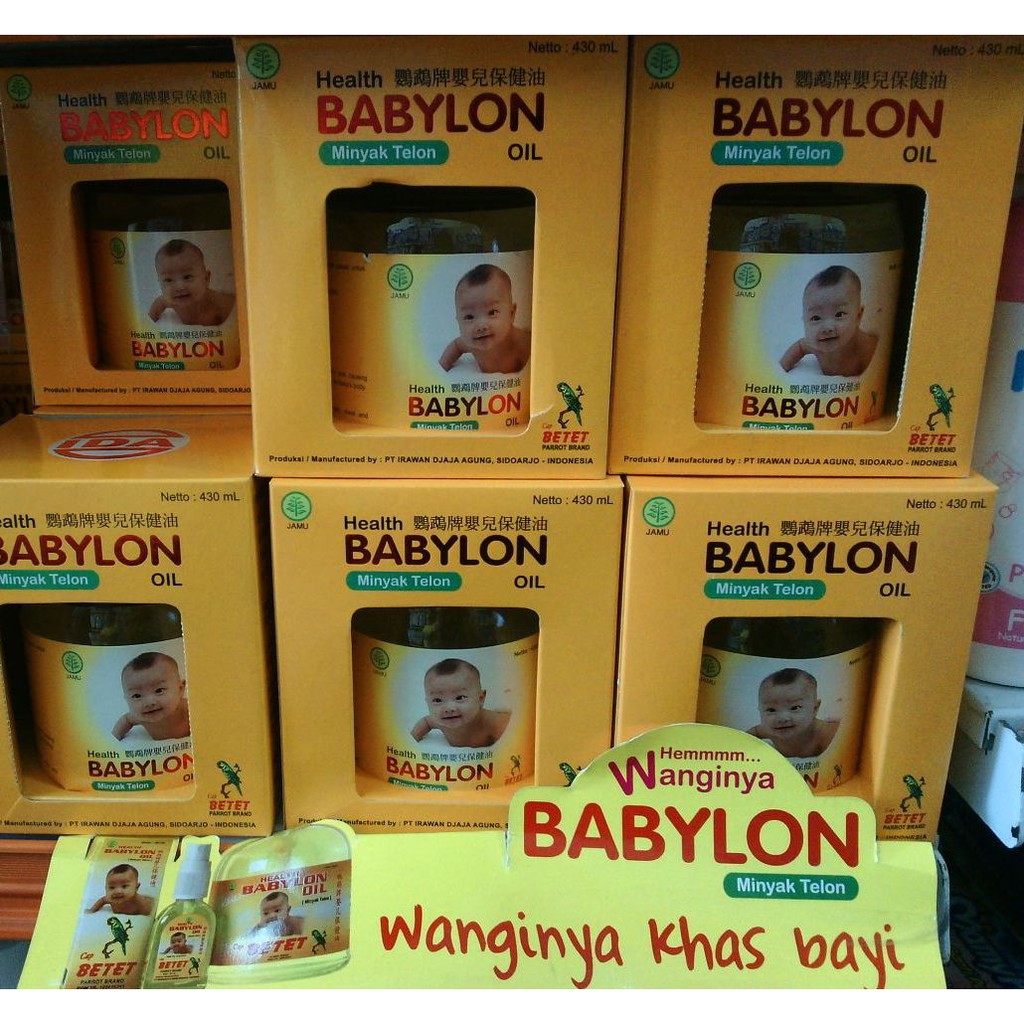 Minyak Telon Babylon Pump 430ml