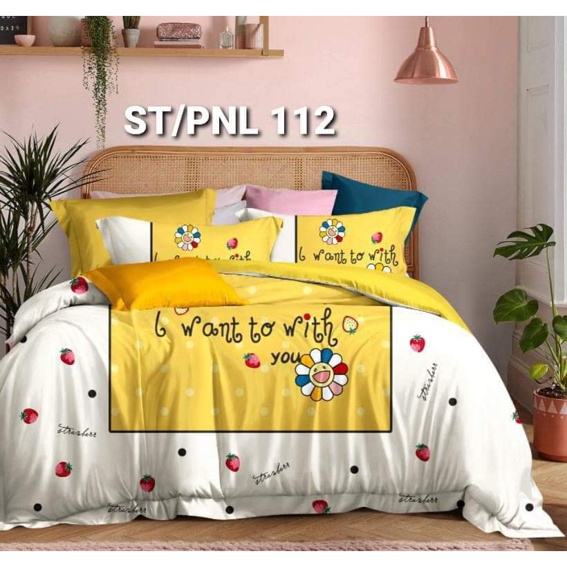 Sprei Katun Jepang Panel 180x200x30