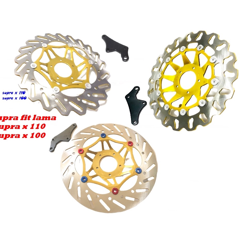 PIRINGAN BESAR SUPRA X/fit lama/grand/gl pro legenda DLL CAKRAM DEPAN 300mm plus breket set cakram