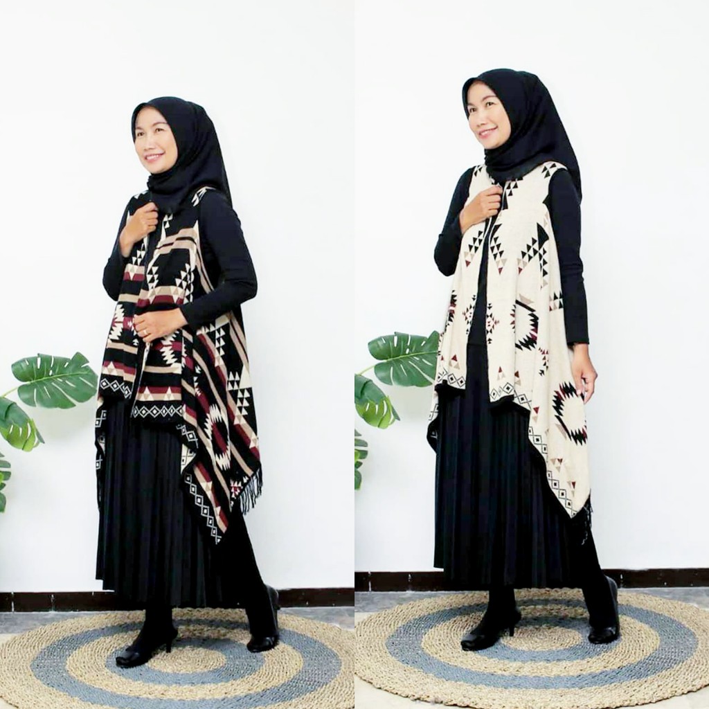 Cardigan Rajut Outer Etnik premium (FREE BANDANA)