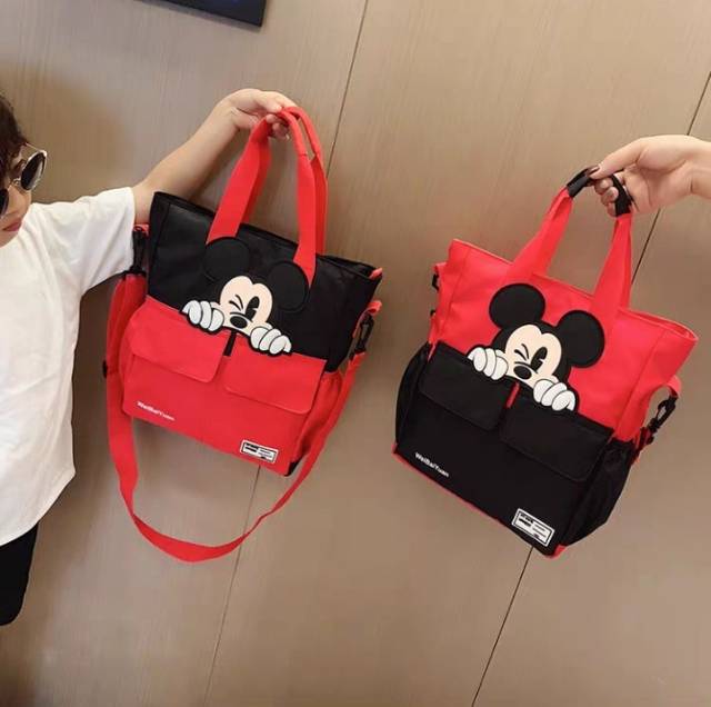 TOTE BAG MICKEY POCKET ADA TALI PANJANG NIQABIS TAS MURAH TAS FASHION TAS IMPORT LOOKALIKE