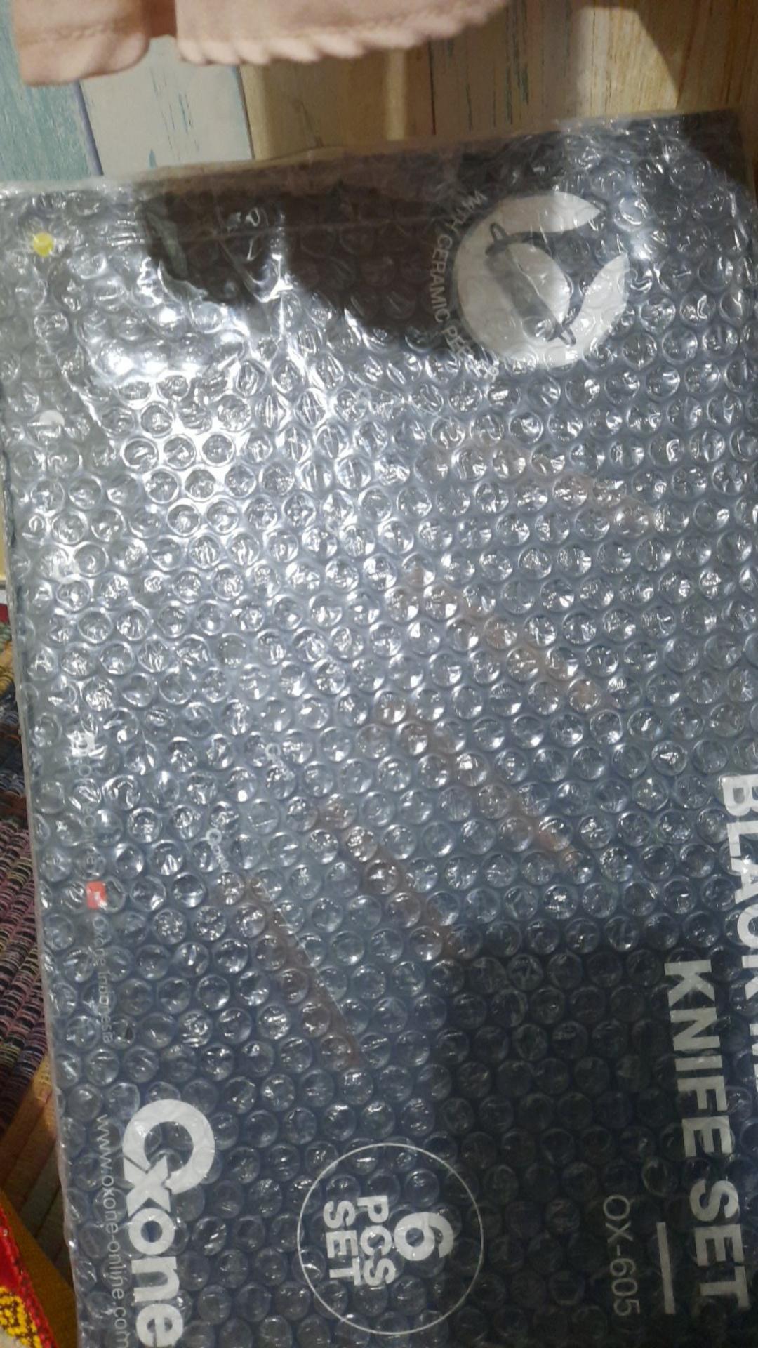 Oxone Ox 605 Pisau Set Black Marble 6 In 1