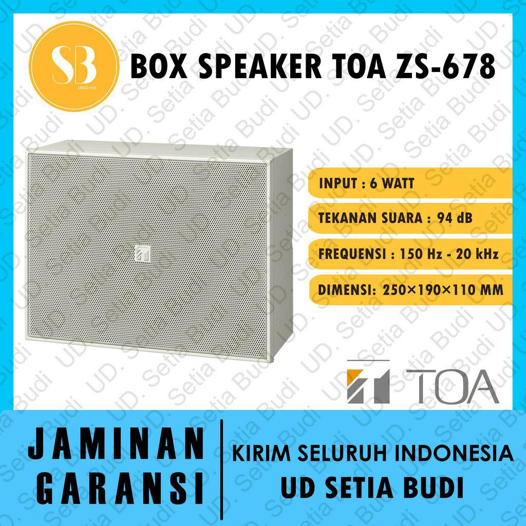 TOA Box Speaker ZS-678 Asli dan Bergaransi