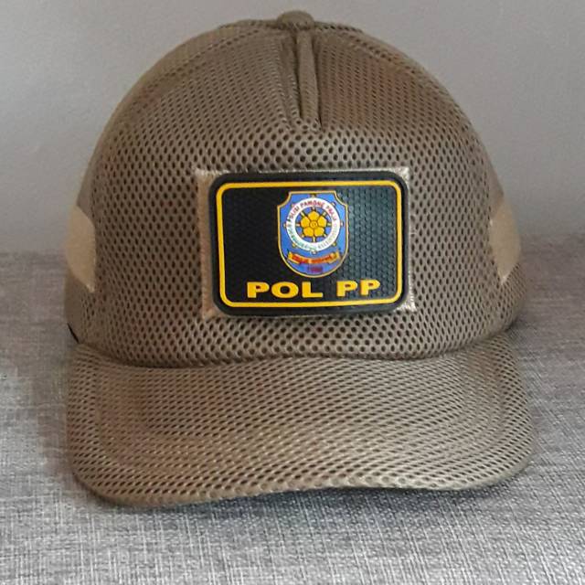 TOPI S A T P O L P P - TOPI P O L P P - TOPI S A T P O L P P JARING DOUBLE MESH VELCRO TAN