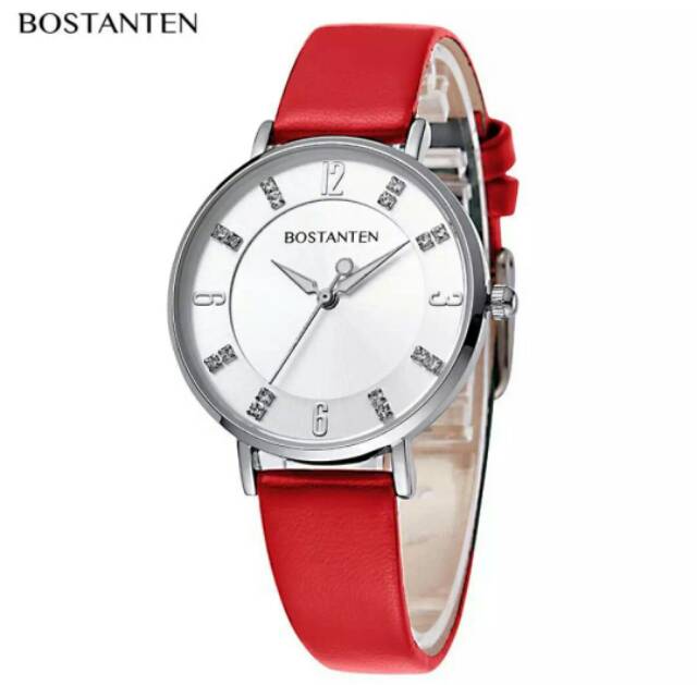 Bostanten Jam tangan fashion wanita/jam tangan kulit/jam tangan kasual Original FREE Box