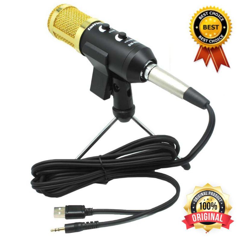 Microphone Condenser Taffware BM900 Mini Tripod Mikrofon Kondenser