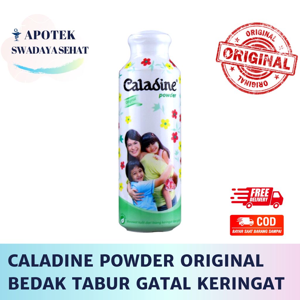 CALADINE ORIGINAL POWDER 220 GR - Bedak Tabur Bayi Anak Iritasi Biang Keringat 100GR 60 GR Gigit Serangga