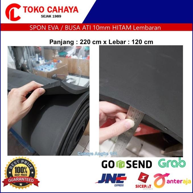 

[[COD]] Spon Eva Sponge Busa Ati Spon Karet 10mm Hitam 120 x 210 cm Lembaran PROMO SPECIAL Kode 1459