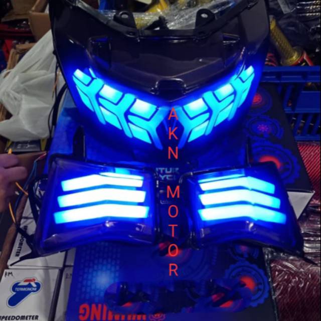 LAMPU STOP LAMP PLUS LAMPU SEN DEPAN MUMING MODEL LAMBORGHINI YAMAHA N MAX