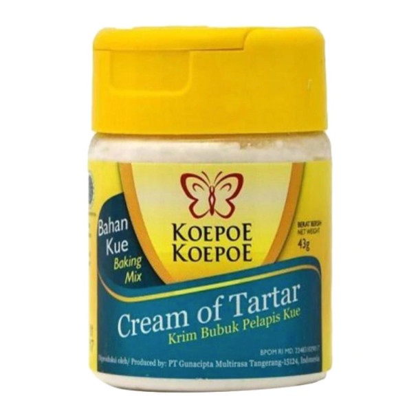 

Ht62D Koepoe Koepoe Cream Of Tartar Krim Bubuk Pelapis Kue 43 G Ht5Hh