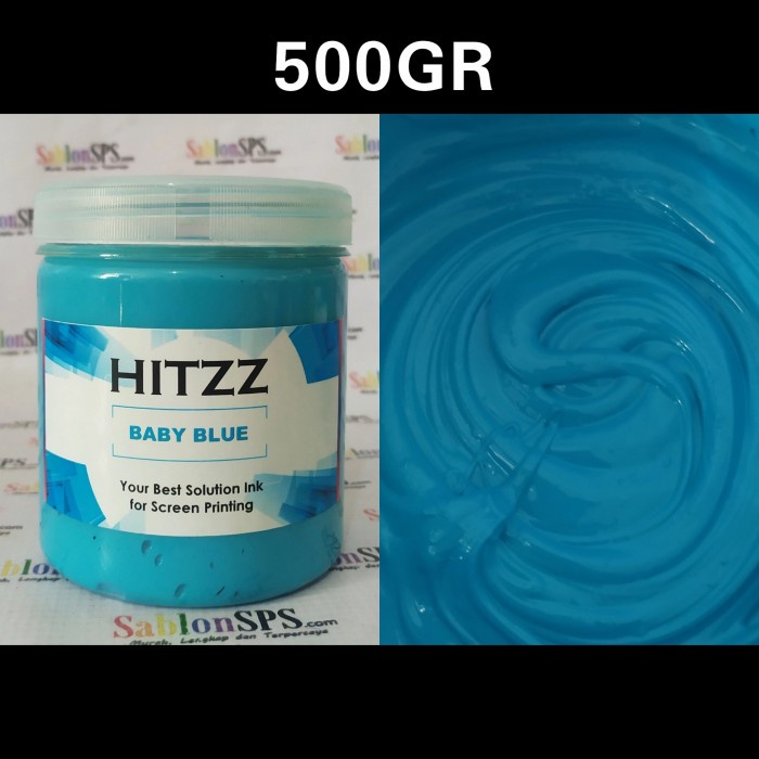 

Cantik Tinta Plastisol Baby Blue Distro Clothing 500Gr Terbatas