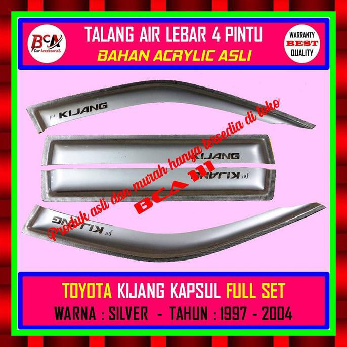 Terlaris Talang Air (Depan) Kijang Kapsul 1997-2004 - Model Lebar - Silver Bagus