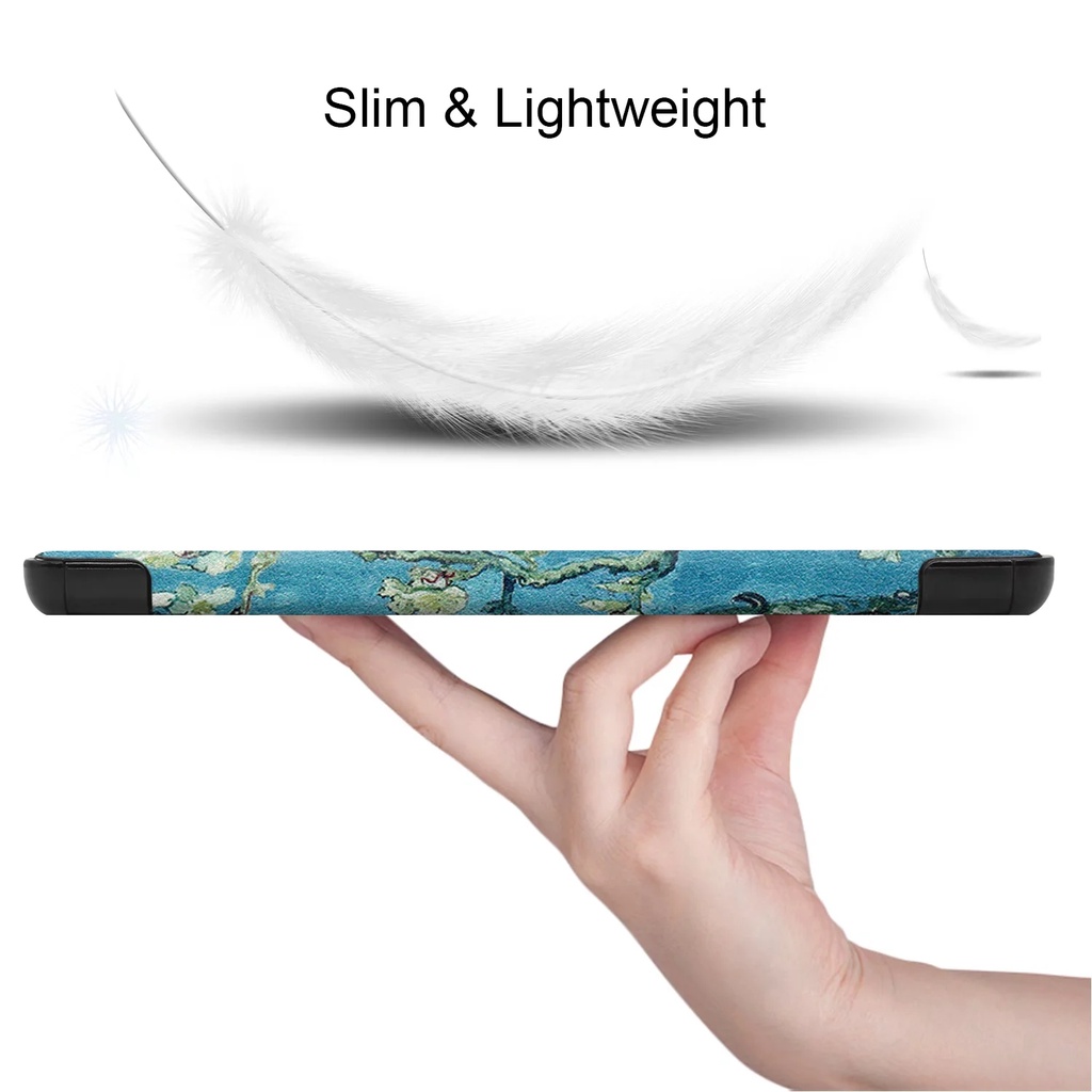 [Tidur/Bangun] Untuk Amazon Api Hd8Plus/HD8 (2020 10th Gen) 8.0 &quot;KFONWI Tablet Pelindung Case Fashion Pola Dicat Tri-fold Flip Stand Cover
