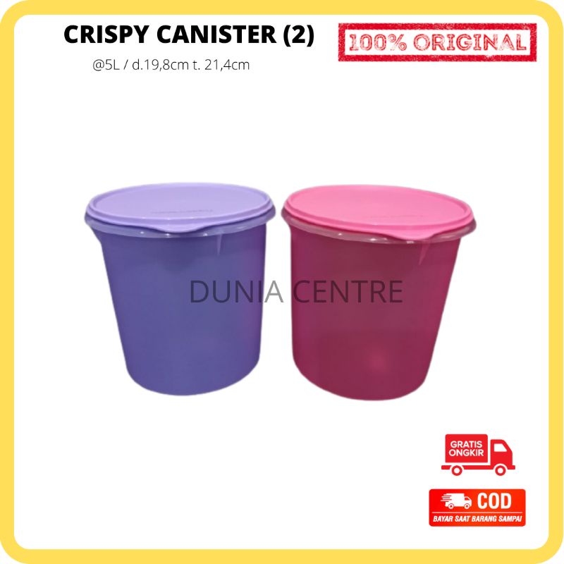 PROMO TUPPERWARE TOPLES CRISPY CANISTER ORIGINAL