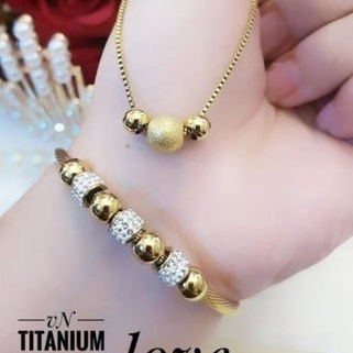 TiTanium set gelang kalung t510