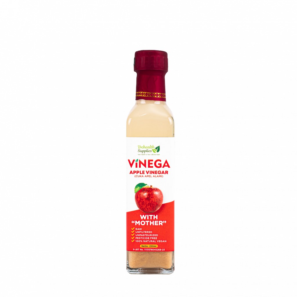 Vinega, Apple Vinegar (cuka apel alami) with the mother 250 ml