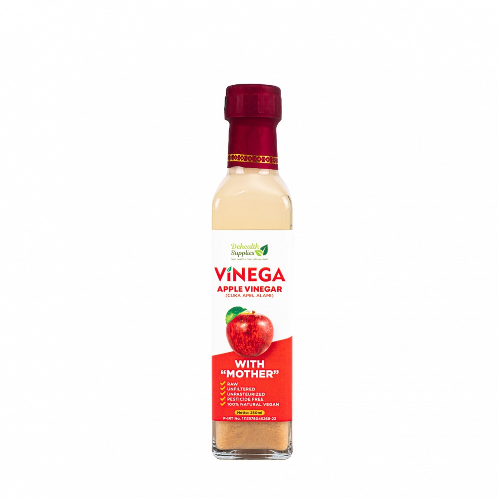 Vinega, Apple Vinegar (cuka apel alami) with the mother 250 ml