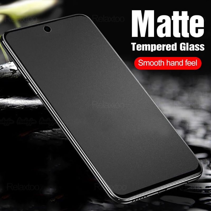 matte glass 9h full layar xiaomi redmi note 9 note 9t note 9 pro note 9 pro max note 9s tempered gla