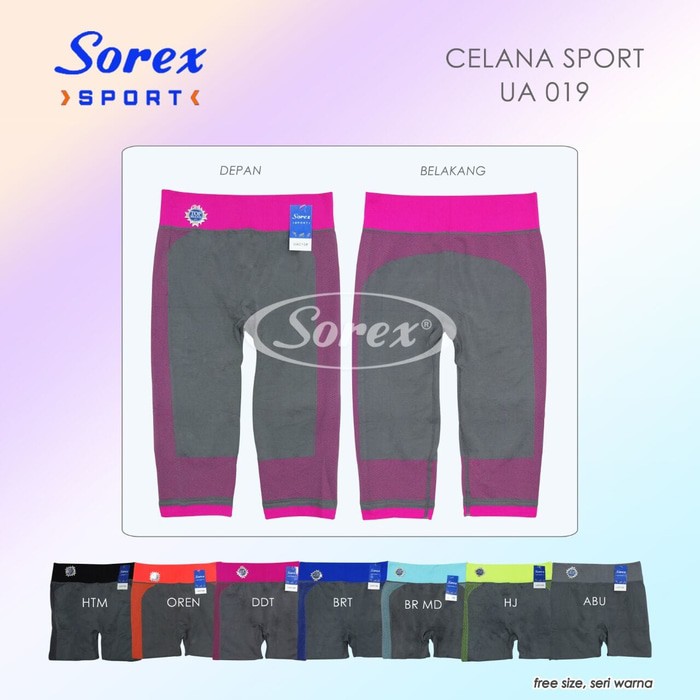 Celana Legging Sport Pendek Senam Yoga Zumba Sorex UA019