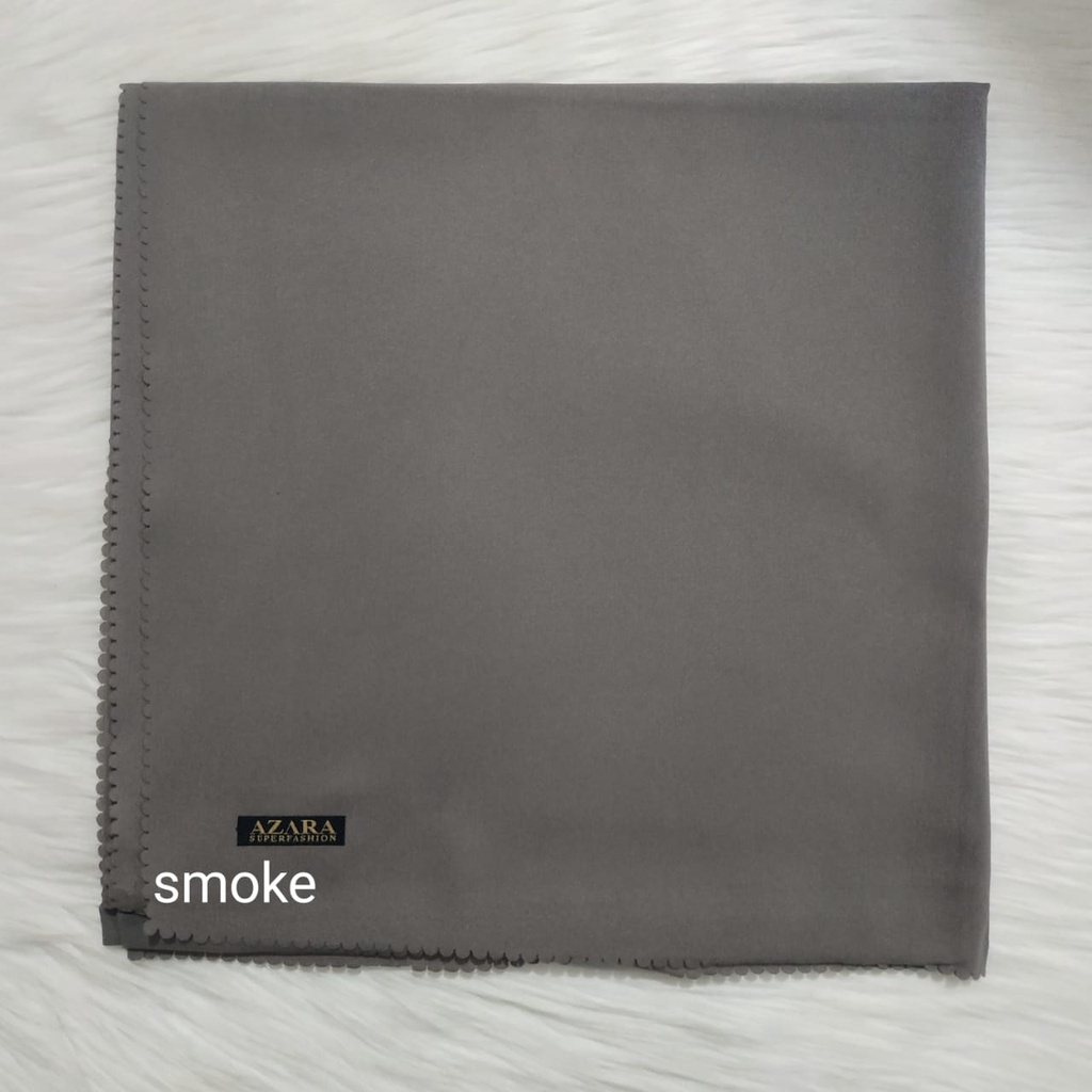 Hijab Azara Oskara / masahi syari 130x130cm LC Jilbab square / segiempat jumbo syar'i Lasercut/Voal-smoke