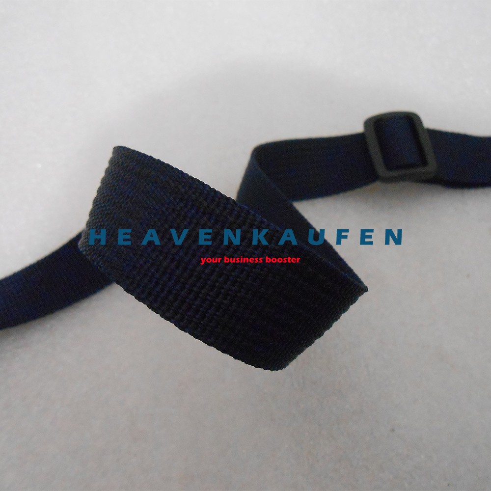 Strap Tas Tali Selempang Slempang Tas Pria Lebar 2,5 cm Warna Biru Navy Dongker Kait Bentuk Huruf S