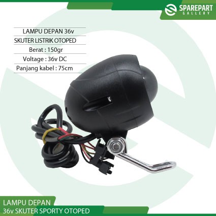 Lampu depan LED skuter otoped 36v DC