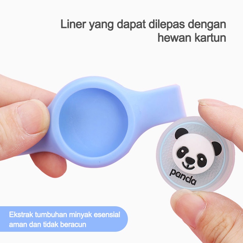 HIPPO LAND WBS COD Gelang Bentuk Jam Tangan Bayi Clip Anti Nyamuk  Anak Karakter kartun Lucu Anti Air 150