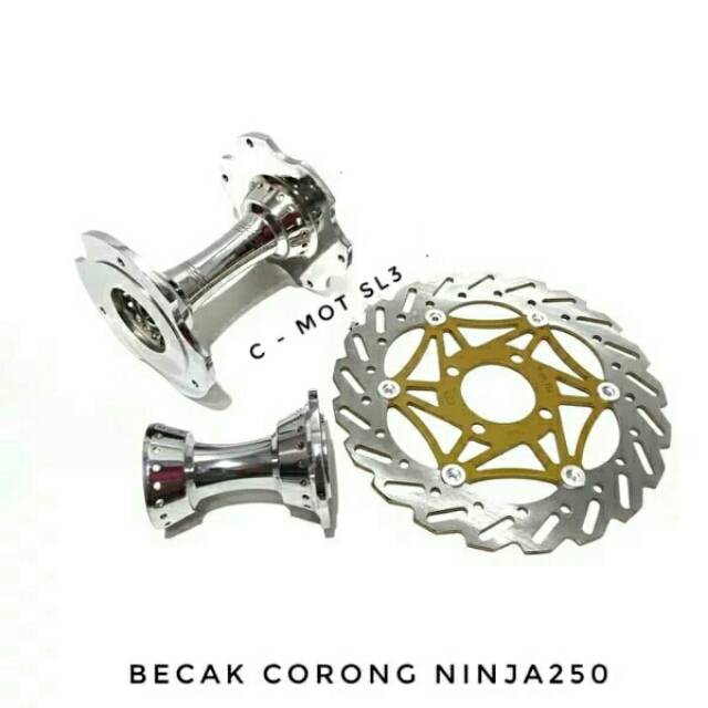 Tromol Becak Ninja 250fi ninja 250 karbu Ninja 250rr mono plus calram depan tromol becak corong