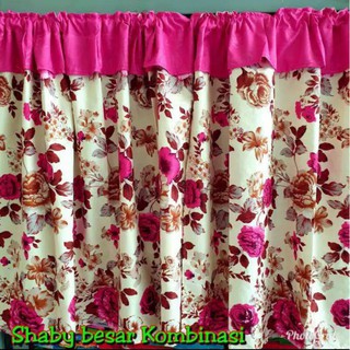  Gorden  Kolong Meja Dapur Motif Bunga Gorden  Kolong Meja 