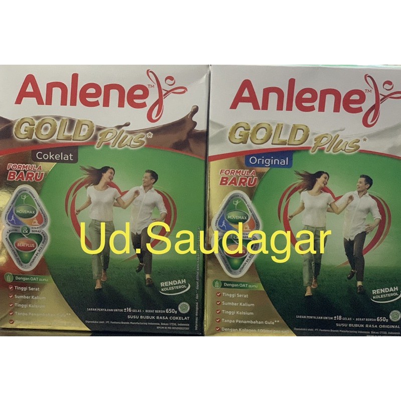 

Anlene Gold Plus 650g untuk usia 51 th keatas