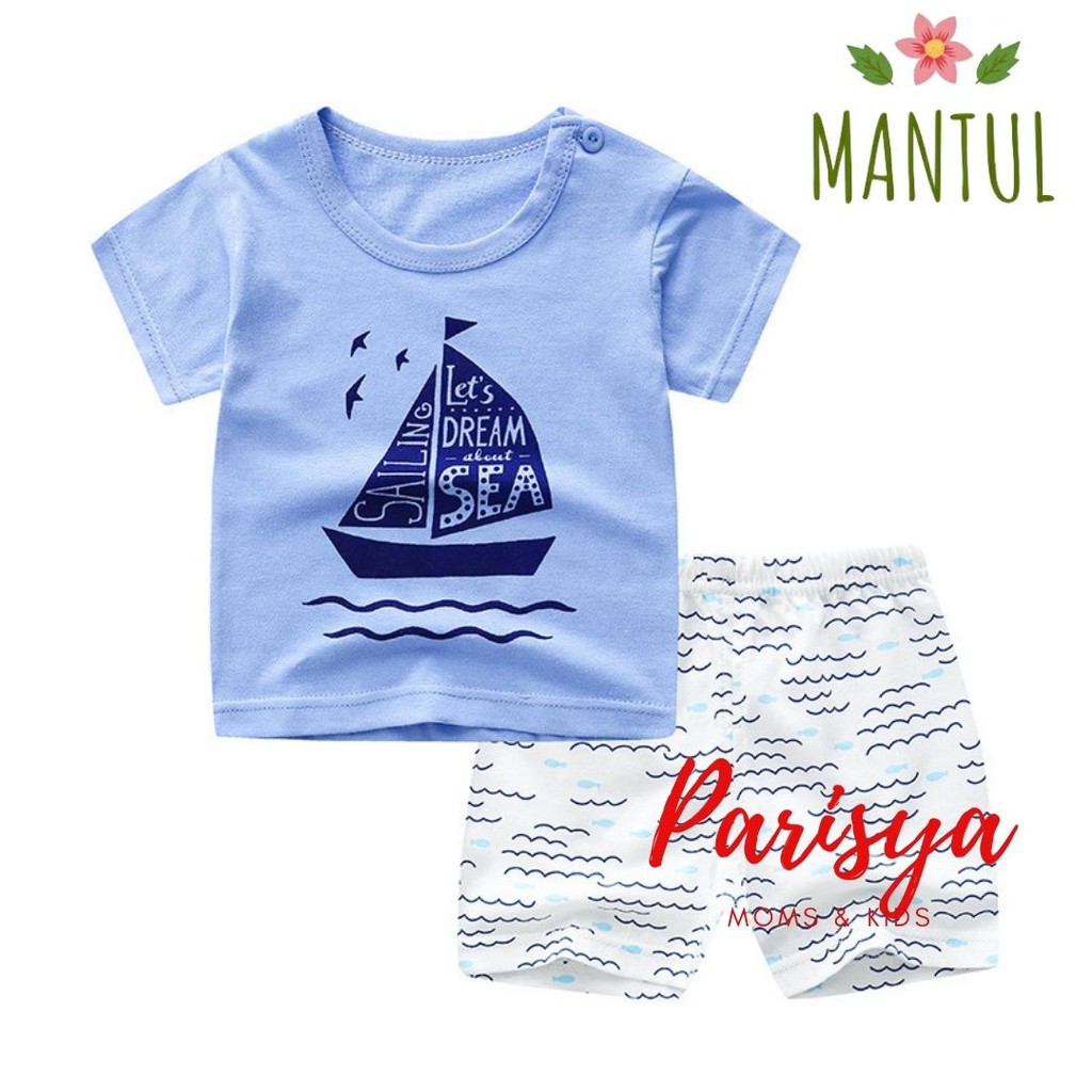 0-18 Bulan Setelan Harian Bayi Mantul / Pakaian Bayi / Jumper Import Anak (Parisya SHI-07LY)-SHI-07X