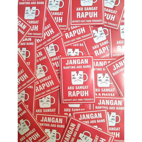 

Stiker Fragile
