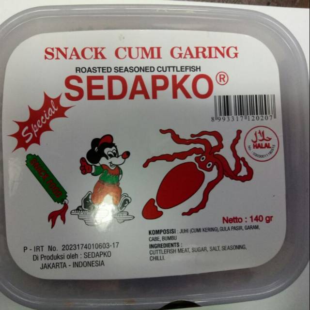 Snack Cumi Garing - Abon Juhi Panggang Sedapko | Shopee Indonesia