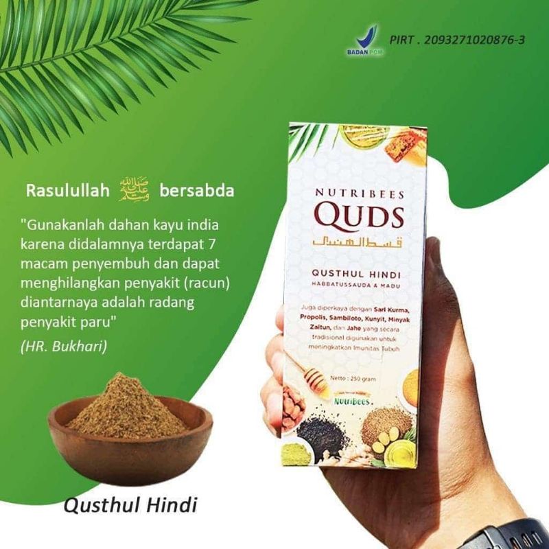

Quds Nutribees/ Nutribees Quds untuk kesehatan paru