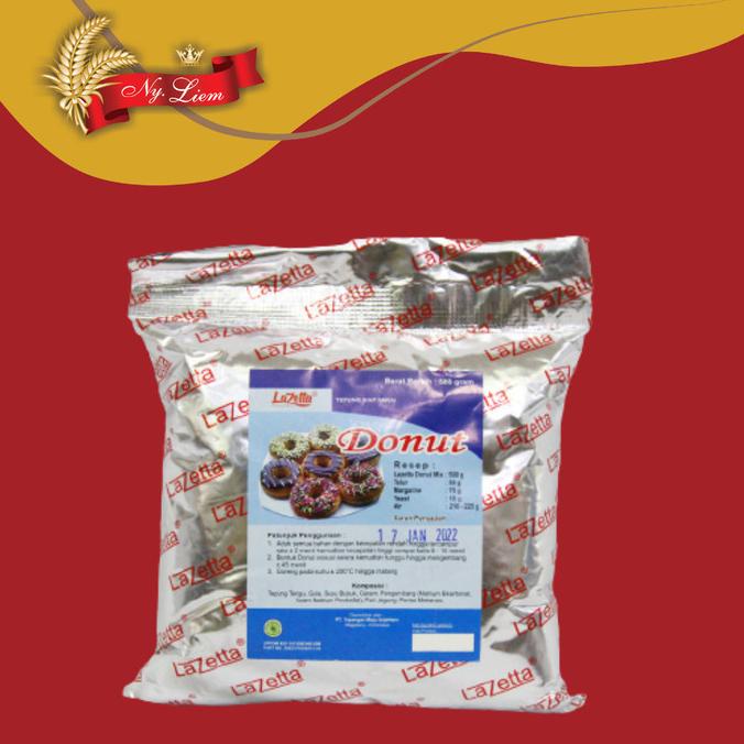 

[[COD]] LAZETTA Tepung Premix Donut / Doughnut 500 gram DISKON Kode 1418