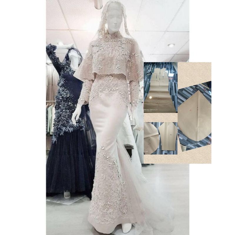 POLA INSTAN GAMIS/POLA JIPLAK GAMIS/DUYUNG/MERMAID EKOR/MODERN