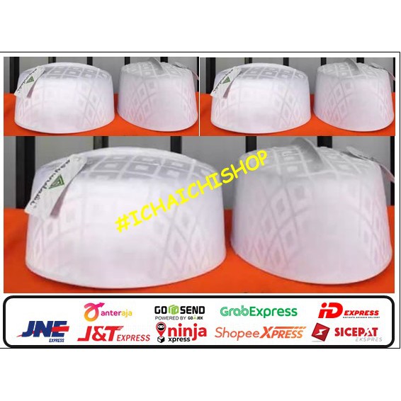 Peci Assagofah Turki Putih. Songkok Assagofah Turki Pria. Peci Haji.