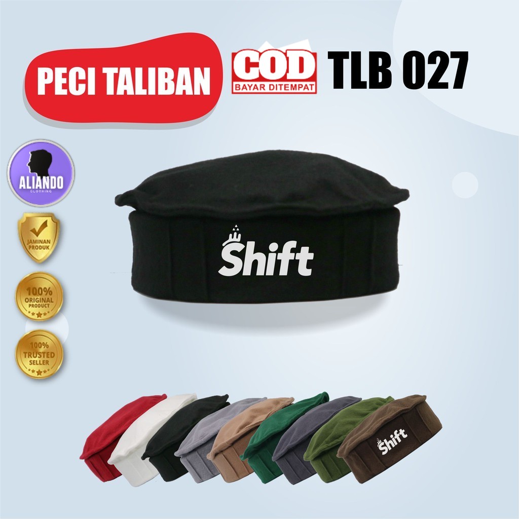 Topi Peci Kopiah Polos Pria Dewasa  Laki Laki Peci Pakol Taliban Shift Topi Muslim Rosalhat Kopiah A