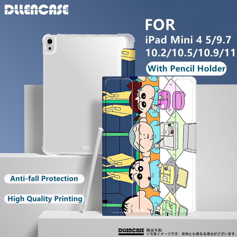 Dllencase Dengan Holder Pensil Untuk iPad Pro 11 2019 2020 10.2 7 / 8th Generation 2018 9.7 5 / 6th Mini 4 5 Air 4 10.5 10.9 A281