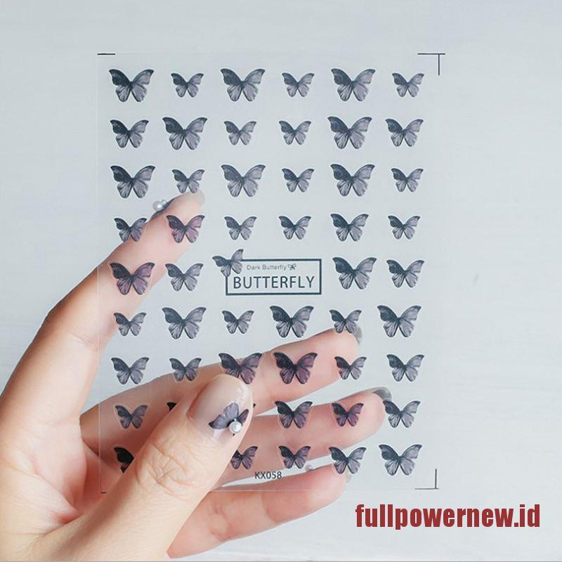 【COD】New Craft Sticker 5D Nail Art Sticker Ultra-thin Butterfly Nail Art Decoration