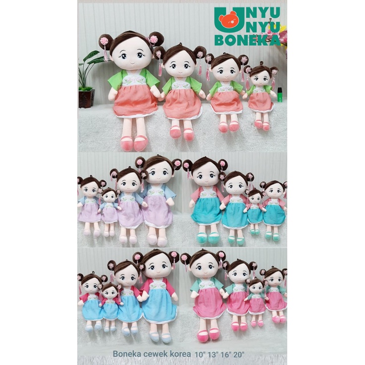 Boneka Cewe Korea 30cm/bonekaAnak-Anak/Mainan/Karakter/BonekaLucu