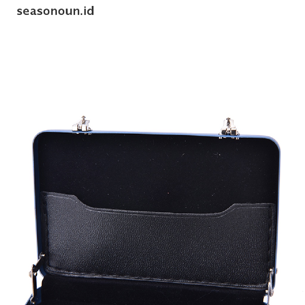 (seasonoun) Case Holder Kartu Nama / Bank Bentuk Koper MINI Lucu Dengan Password