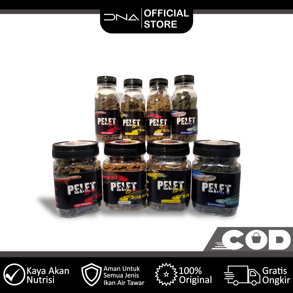 PELET EDAN pakan premium ikan channa yellow blue red pro