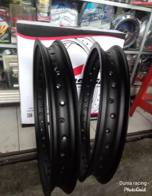 Velg Rossi 160 185 18 - Velg Rossi 160/185x18 warna Hitam Gold Silver sepasang depan belakang