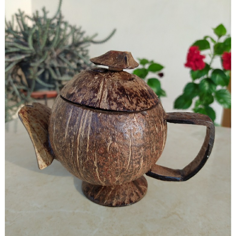 Teko Batok Kelapa Teko Handmade Teko Kecil Teko Teko Batok Kelapa Teko Handmade Teko Kecil Teko