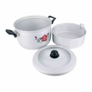 Panci steamer maspion/panvi kukusan maspion 24cm steamer rice cooker